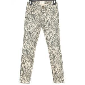 Current Elliott Womens Jeans Ankle Skinny Canvas Snake Print Size 23 IJ